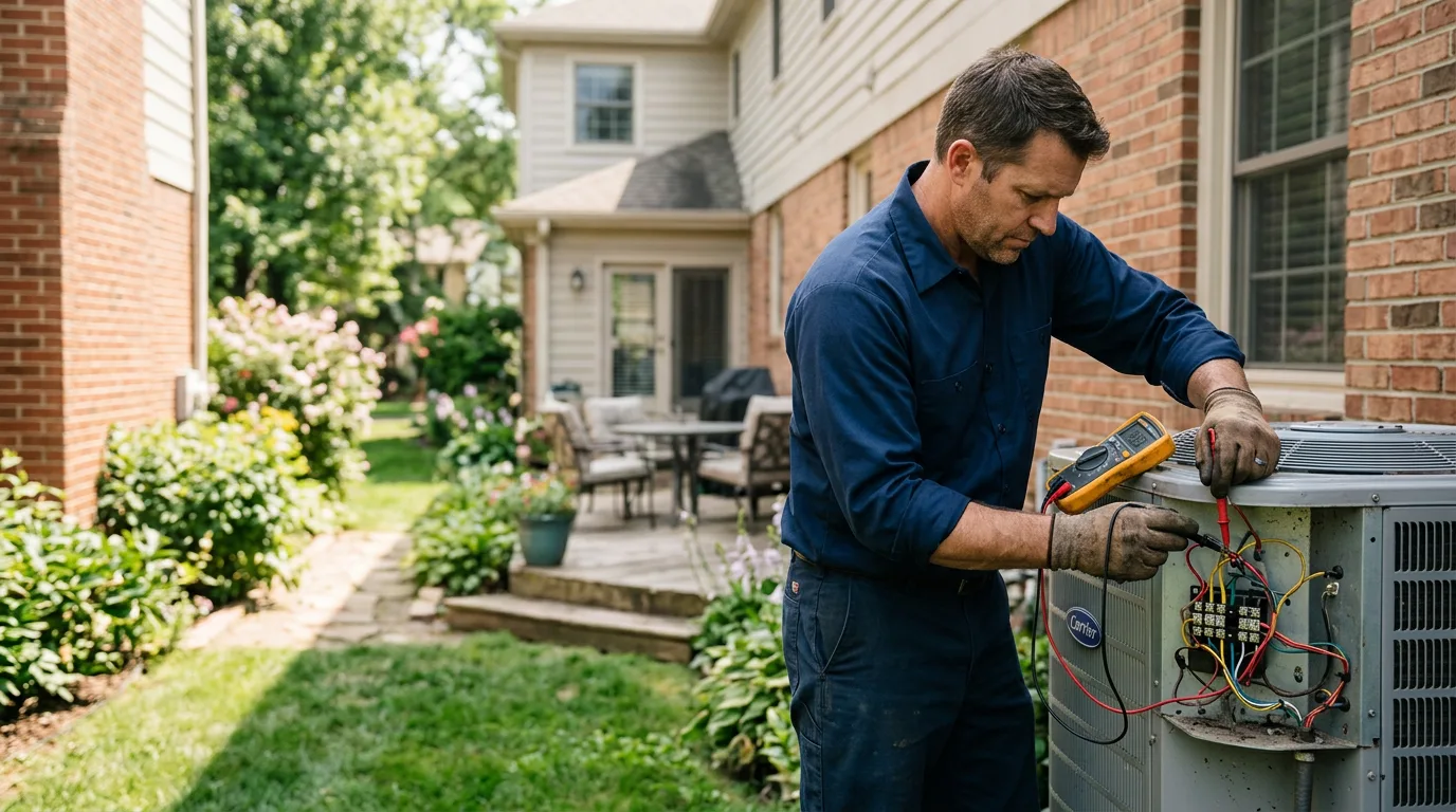 HVAC technician working near Proctor, WV